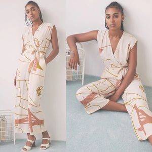 Eve Gravel Vassily Wrap Jumpsuit